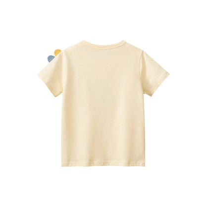 MyKids-USA® Boys’ Cartoon Dinosaur Print T-Shirt In European And American Style