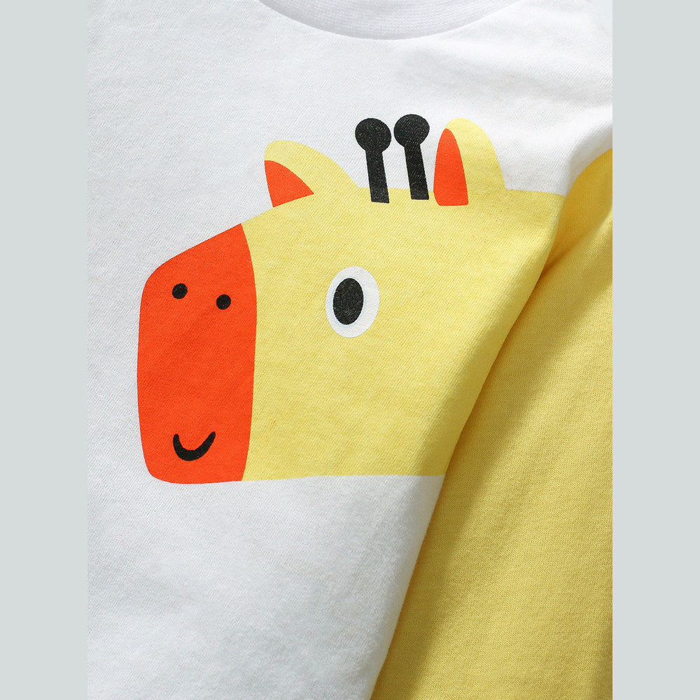 MyKids-USA® Girls’ Cartoon Animals Pattern Print Long Sleeves T-Shirt In European And American Style