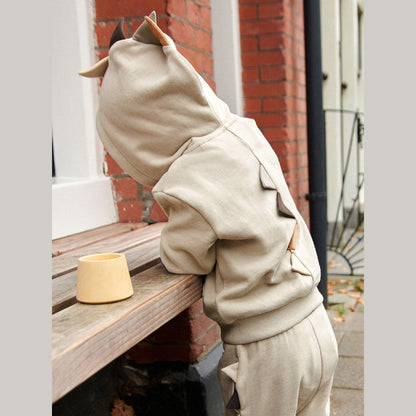 MyKids-USA® High Quality Boys Dinosaur Design Long Sleeves Top Zip-Up Hoodie And Pants Clothing Set