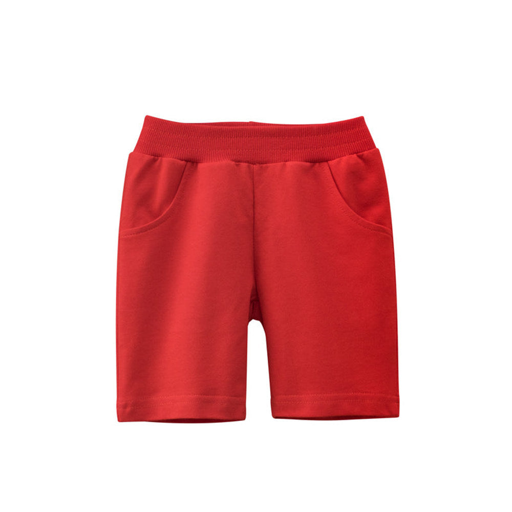 MyKids-USA® Boys Solid Casual Short Pants In Summer