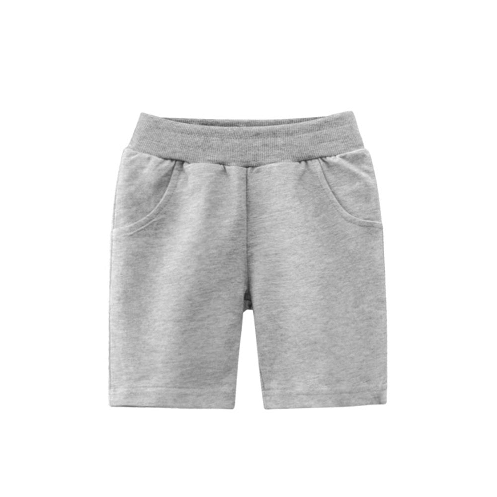 MyKids-USA® Boys Solid Casual Short Pants In Summer