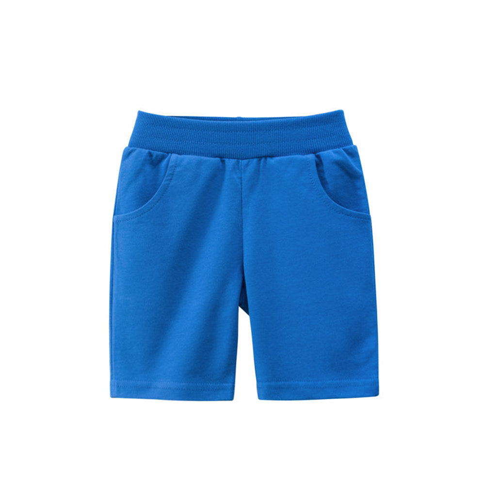 MyKids-USA® Boys Solid Casual Short Pants In Summer