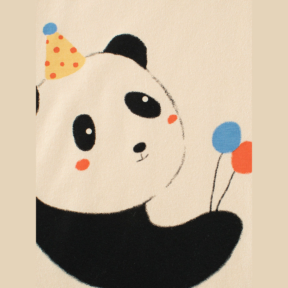 MyKids-USA® Baby Boys Cartoon Panda Color Patchwork Long Sleeves Crew Neck Base Top Shirt