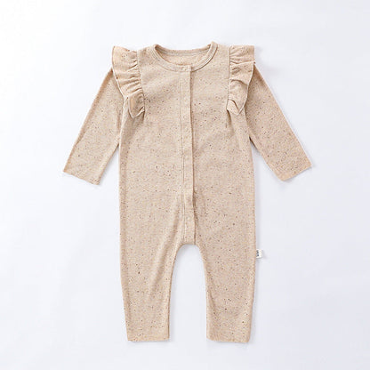 MyKids-USA® Baby Unisex Tiny Dots Pattern Long Sleeves bodysuit and Rompers