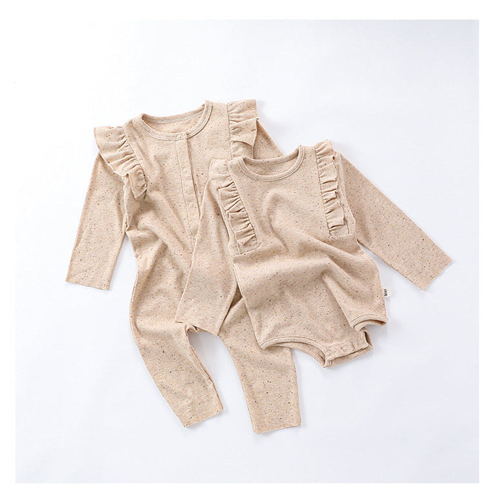 MyKids-USA® Baby Unisex Tiny Dots Pattern Long Sleeves bodysuit and Rompers