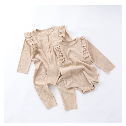 MyKids-USA® Baby Unisex Tiny Dots Pattern Long Sleeves bodysuit and Rompers