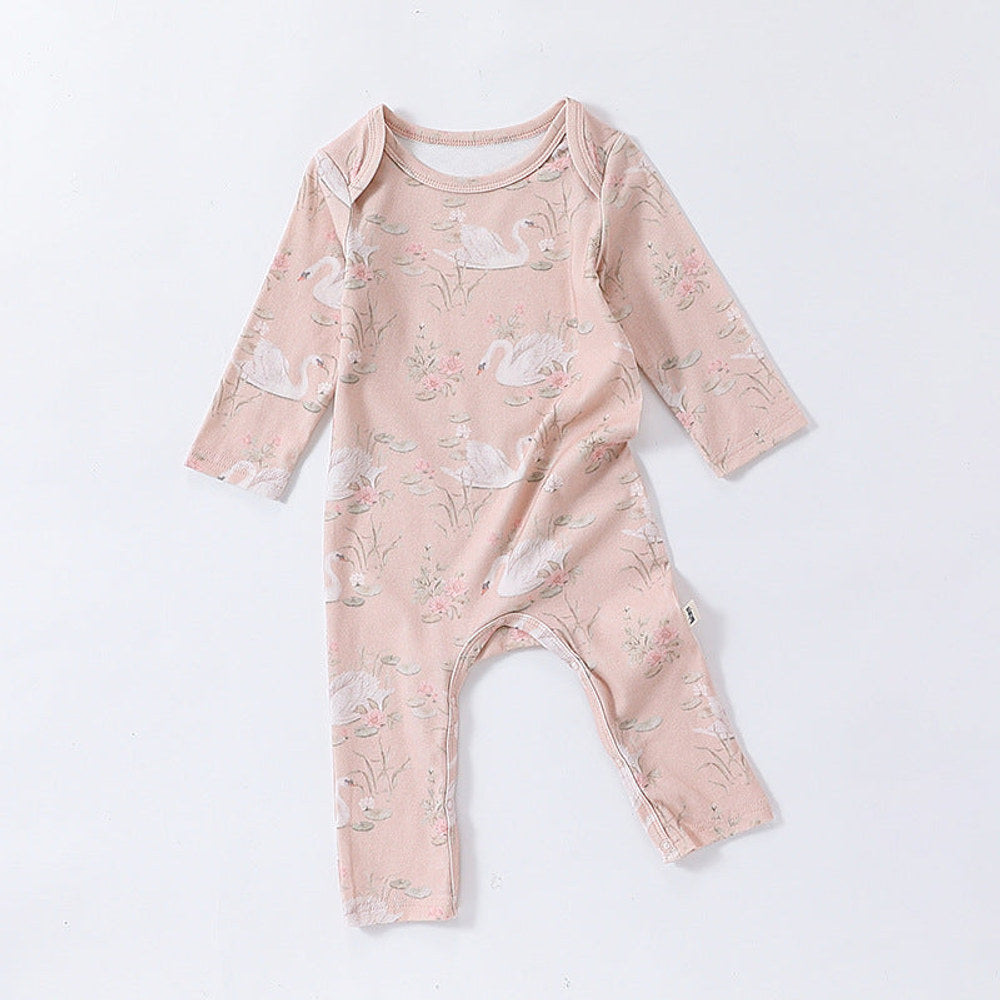 MyKids-USA® Baby Unisex Animals Pattern Long Sleeves Crew Neck Rompers