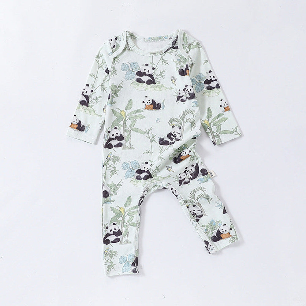 MyKids-USA® Baby Unisex Animals Pattern Long Sleeves Crew Neck Rompers
