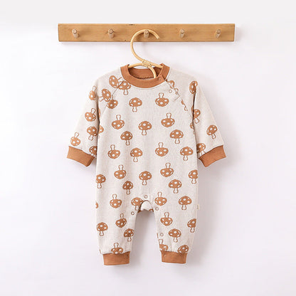 MyKids-USA® Baby Unisex Animals Pattern Long Sleeves Crew Neck Rompers