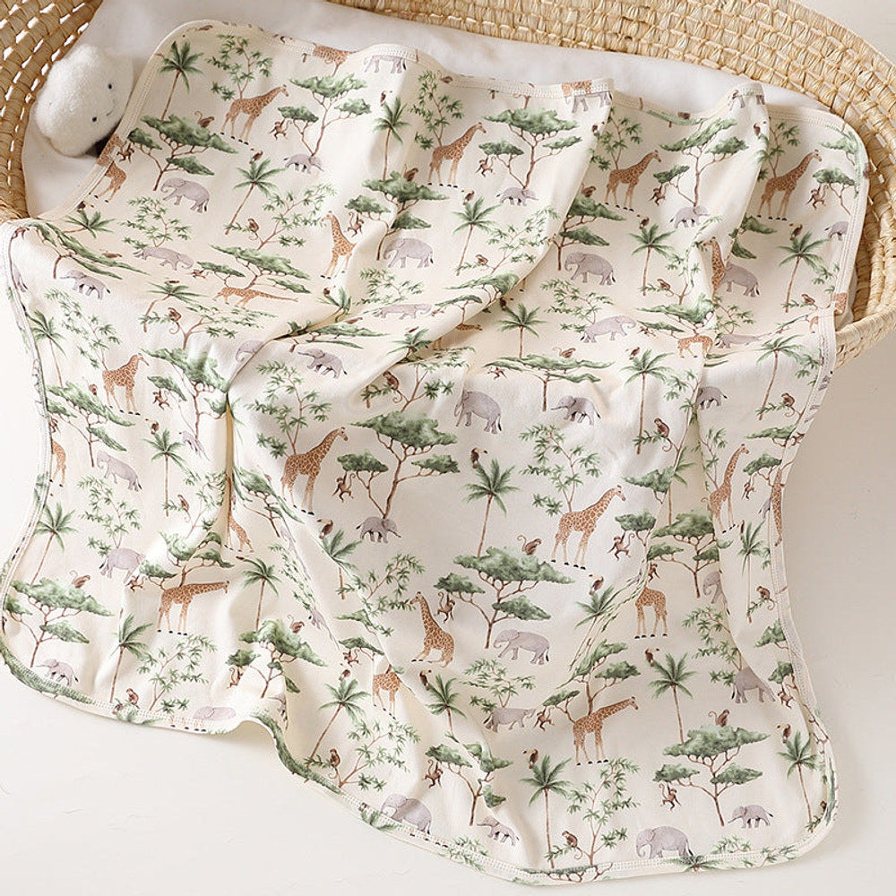 MyKids-USA® Baby Blanket with Cartoon Design: Pure Cotton Collection