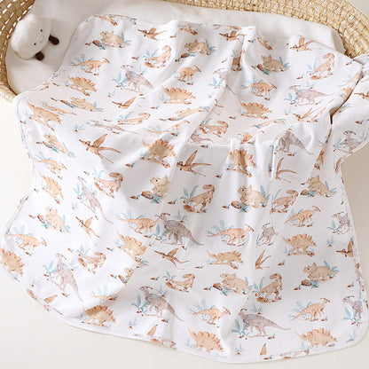 MyKids-USA® Baby Blanket with Cartoon Design: Pure Cotton Collection