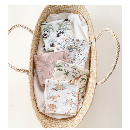 MyKids-USA® Baby Blanket with Cartoon Design: Pure Cotton Collection