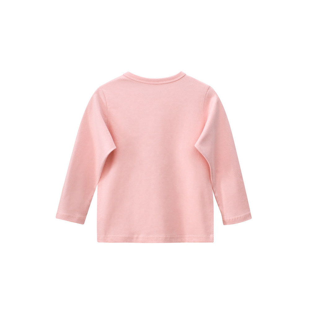 MyKids-USA® Kids Girls Animals Cartoon and Letters Print Crew Neck Long Sleeves Pullover Sweatshirt