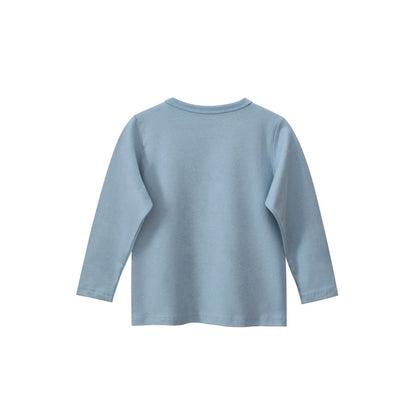 MyKids-USA® Kids Girls Polar Bear Cartoon Print Crew Neck Long Sleeves Shirt