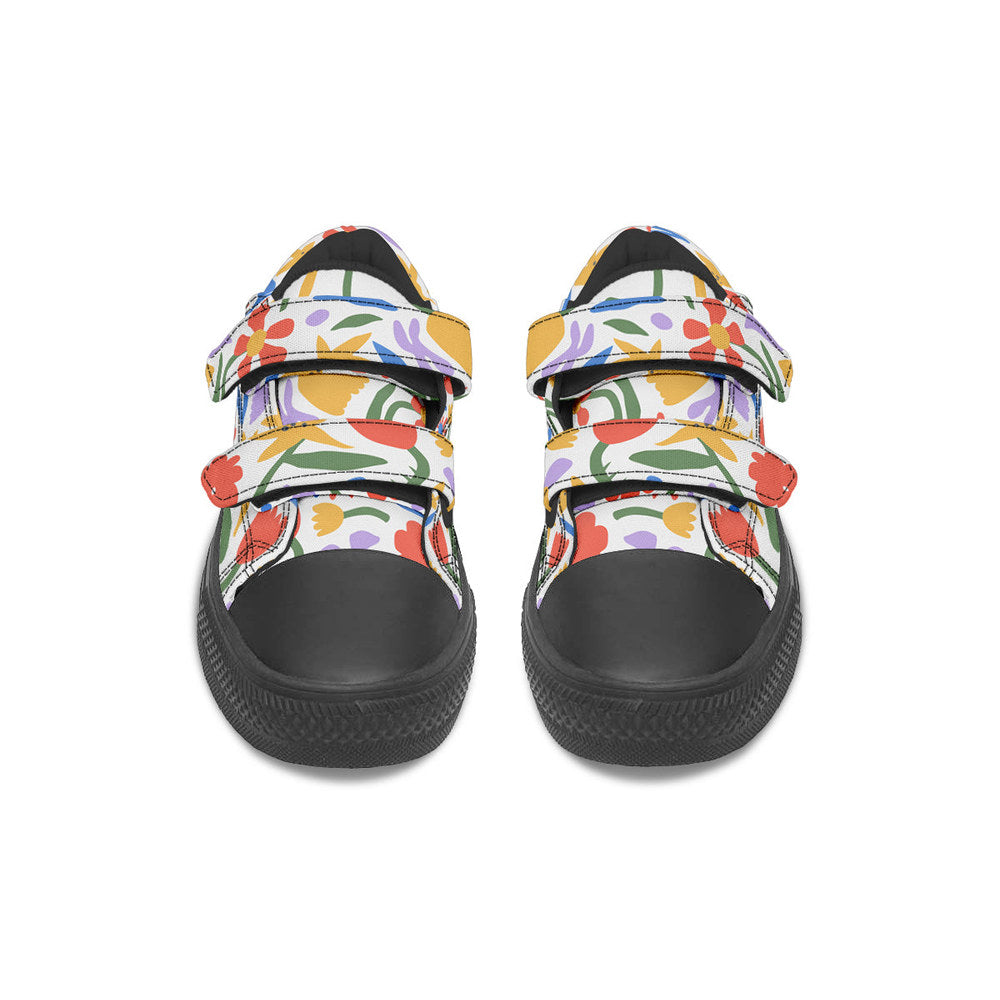 MyKids-USA® Kids Shoes Low Tops Abstract Flowers