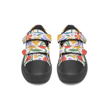 MyKids-USA® Kids Shoes Low Tops Abstract Flowers
