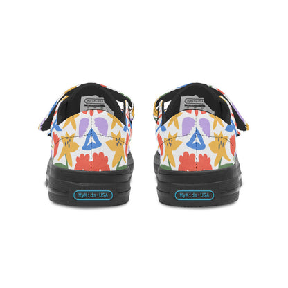 MyKids-USA® Kids Shoes Low Tops Abstract Flowers