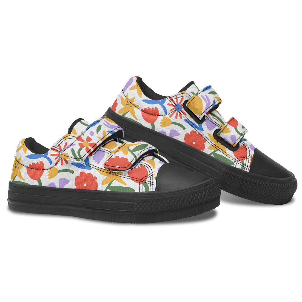 MyKids-USA® Kids Shoes Low Tops Abstract Flowers