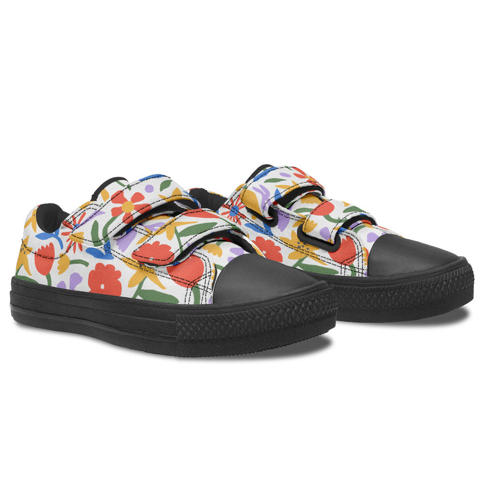 MyKids-USA® Kids Shoes Low Tops Abstract Flowers