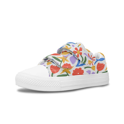 MyKids-USA® Kids Shoes Low Tops Abstract Flowers