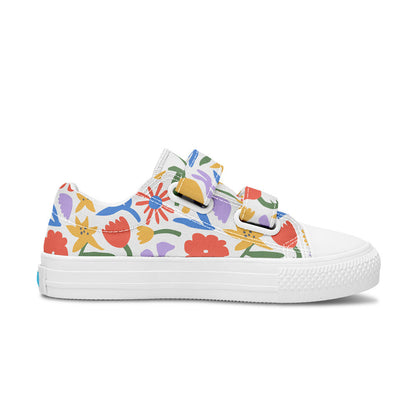 MyKids-USA® Kids Shoes Low Tops Abstract Flowers