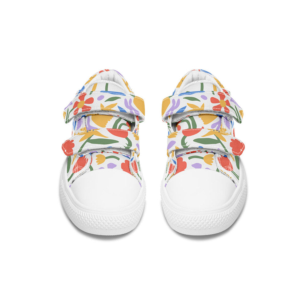 MyKids-USA® Kids Shoes Low Tops Abstract Flowers