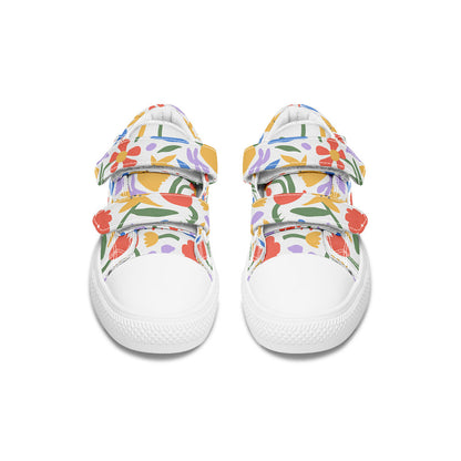 MyKids-USA® Kids Shoes Low Tops Abstract Flowers