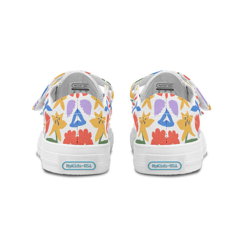 MyKids-USA® Kids Shoes Low Tops Abstract Flowers