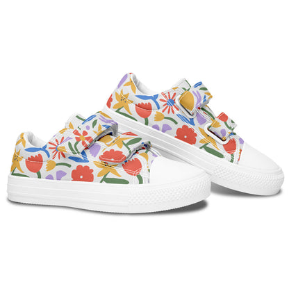 MyKids-USA® Kids Shoes Low Tops Abstract Flowers