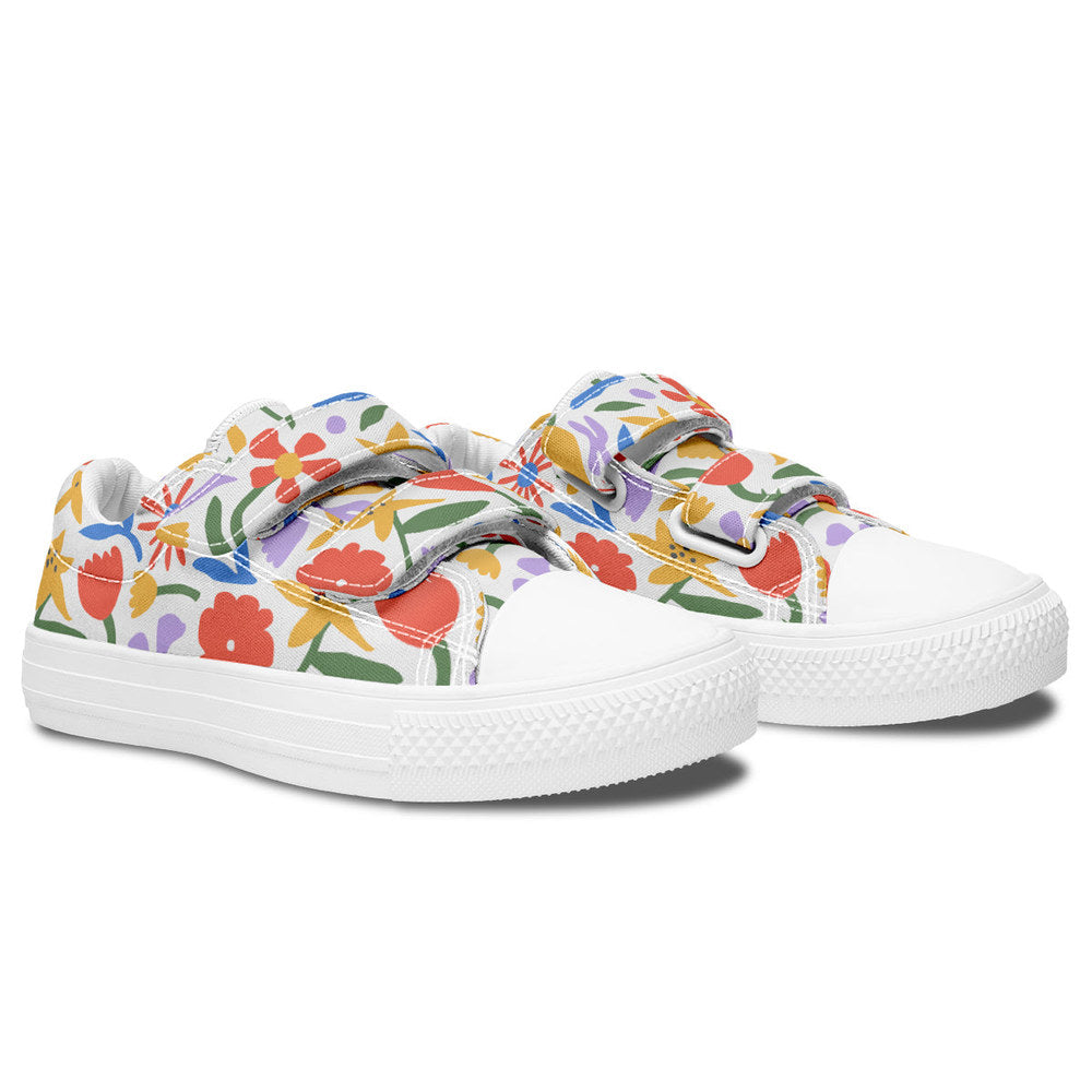 MyKids-USA® Kids Shoes Low Tops Abstract Flowers