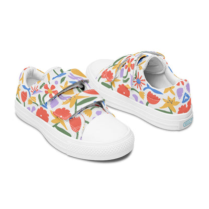 MyKids-USA® Kids Shoes Low Tops Abstract Flowers