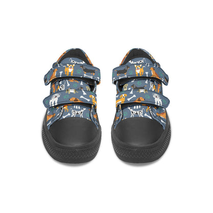 MyKids-USA® Kids Shoes Low Tops Cute Dogs