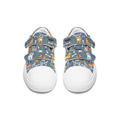 MyKids-USA® Kids Shoes Low Tops Cute Dogs