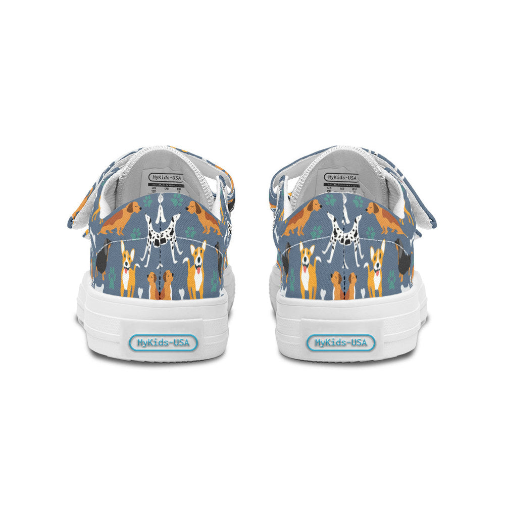 MyKids-USA® Kids Shoes Low Tops Cute Dogs