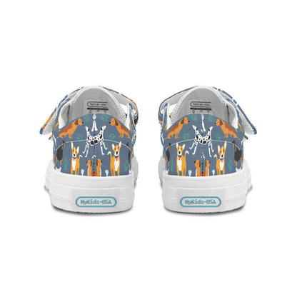 MyKids-USA® Kids Shoes Low Tops Cute Dogs