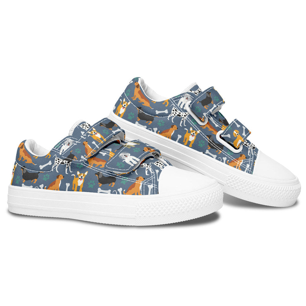 MyKids-USA® Kids Shoes Low Tops Cute Dogs