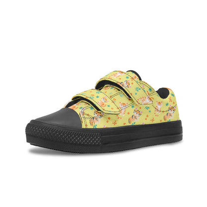 MyKids-USA® Kids Shoes Low Tops Floral Cats