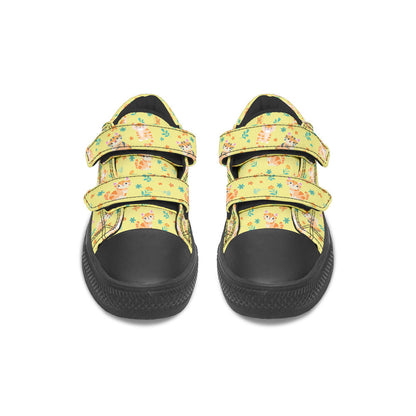 MyKids-USA® Kids Shoes Low Tops Floral Cats