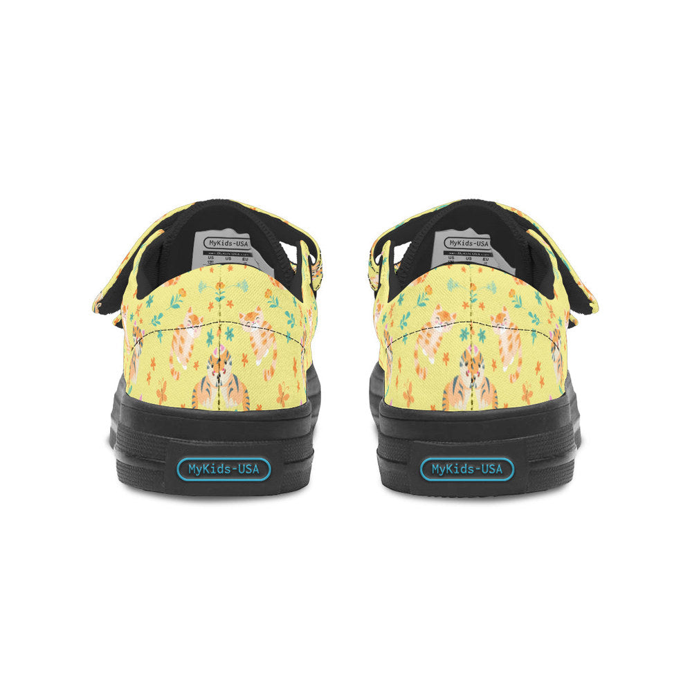 MyKids-USA® Kids Shoes Low Tops Floral Cats