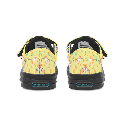 MyKids-USA® Kids Shoes Low Tops Floral Cats