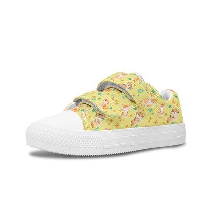 MyKids-USA® Kids Shoes Low Tops Floral Cats