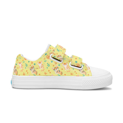 MyKids-USA® Kids Shoes Low Tops Floral Cats