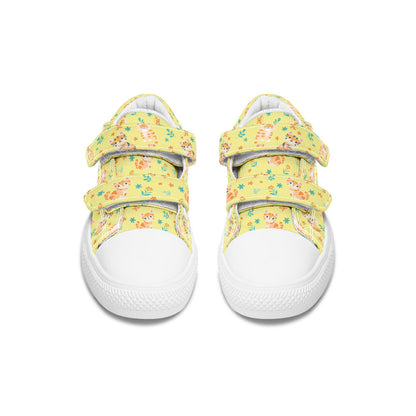 MyKids-USA® Kids Shoes Low Tops Floral Cats