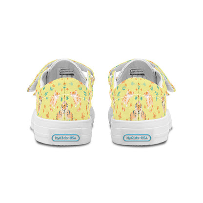 MyKids-USA® Kids Shoes Low Tops Floral Cats
