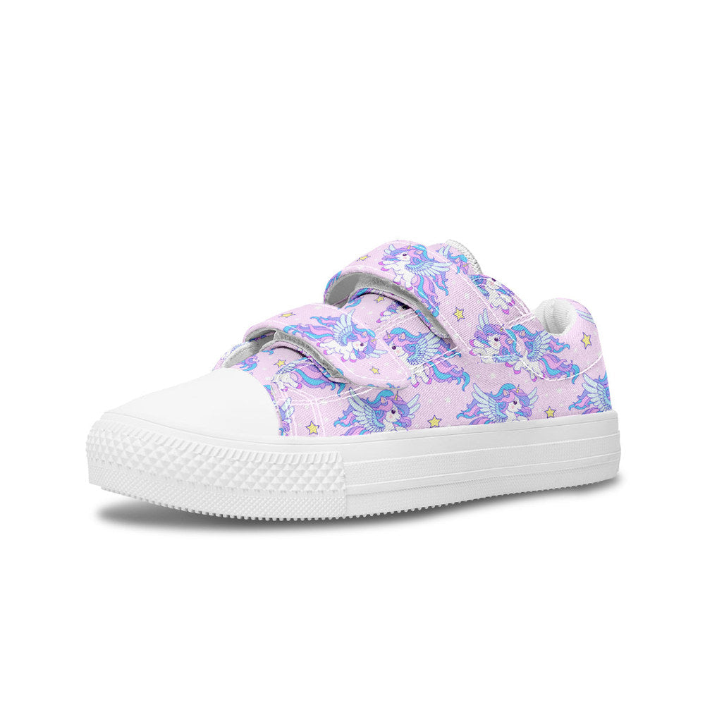 MyKids-USA® Kids Shoes Low Tops Flying Unicorn