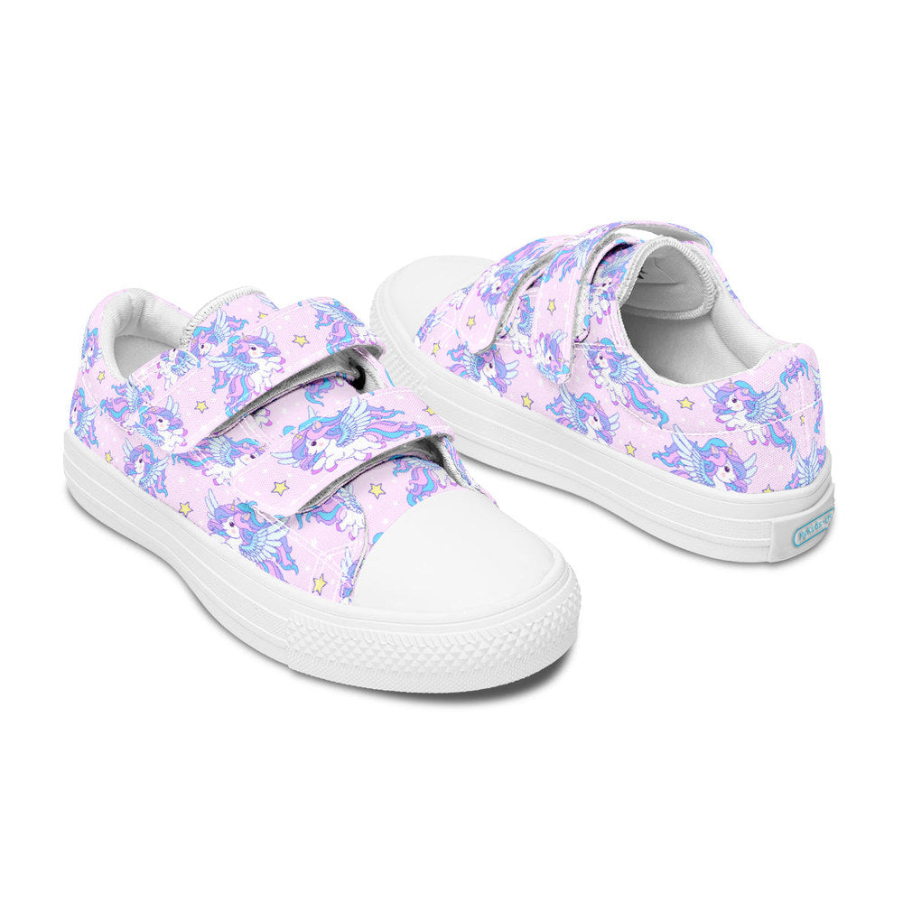 MyKids-USA® Kids Shoes Low Tops Flying Unicorn
