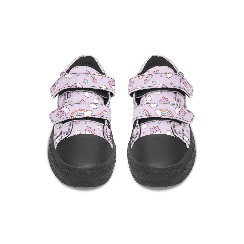 MyKids-USA® Kids Shoes Low Tops Rainbow And Cats