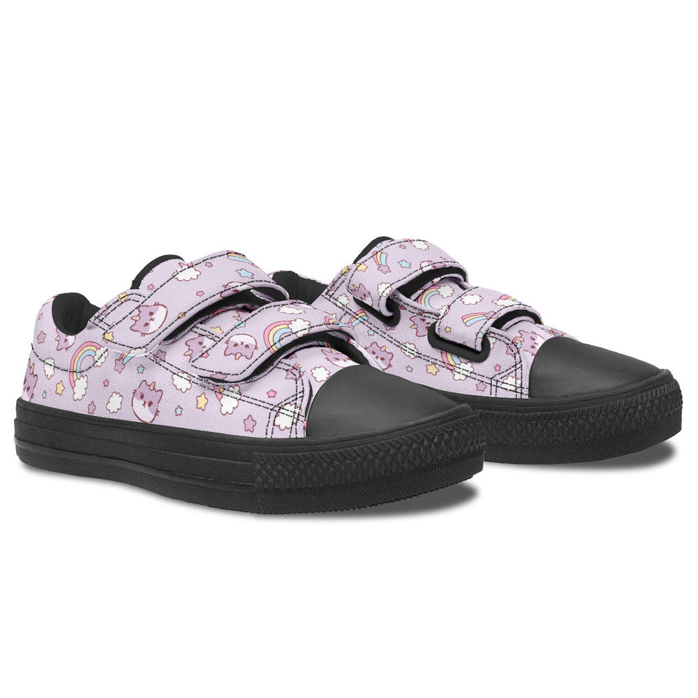 MyKids-USA® Kids Shoes Low Tops Rainbow And Cats
