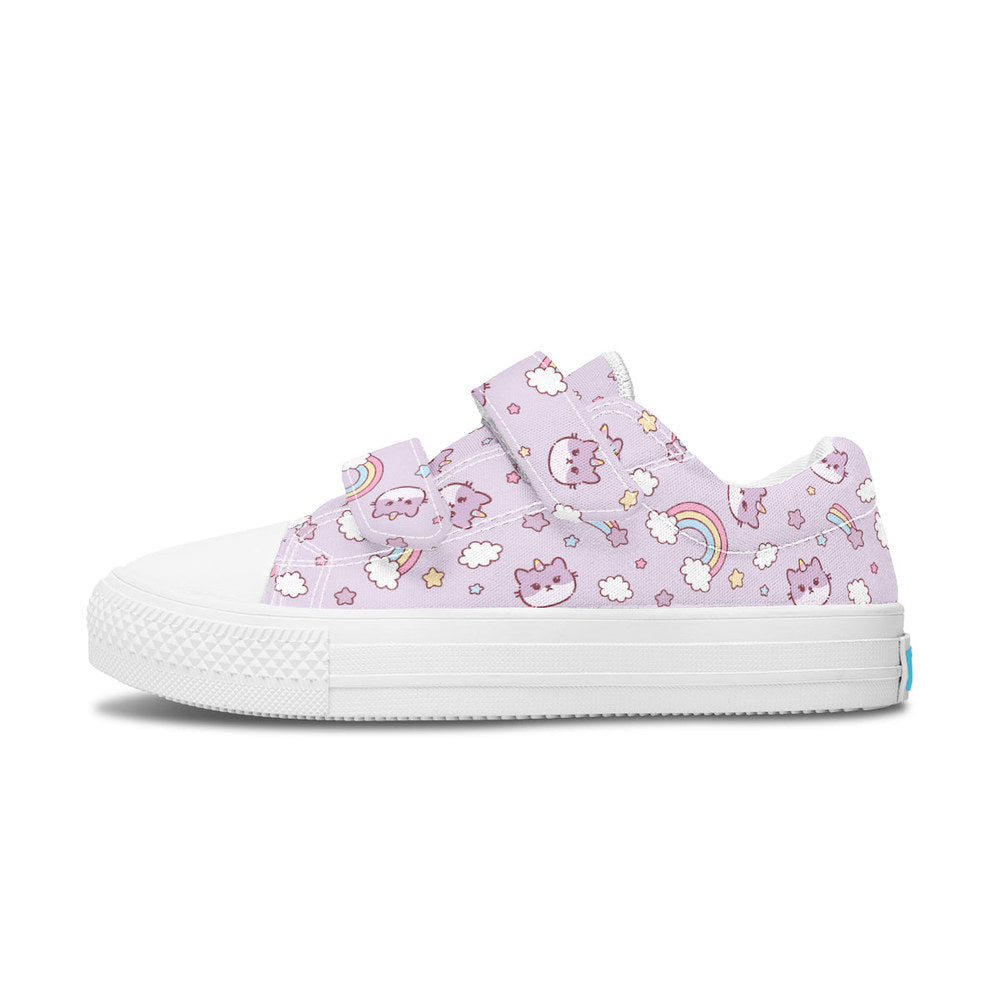 MyKids-USA® Kids Shoes Low Tops Rainbow And Cats
