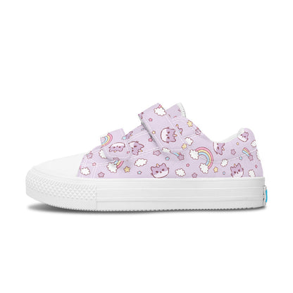 MyKids-USA® Kids Shoes Low Tops Rainbow And Cats